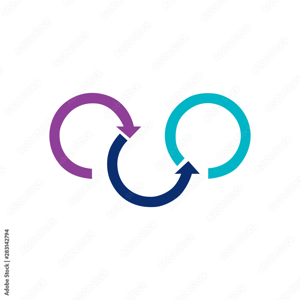 Circular arrows for infographics. Chart, graph, diagram with 3 steps, options, parts. Vector business template. Circular arrows for infographics. Chart, graph, diagram with 3 steps, options, parts. Vector business template.