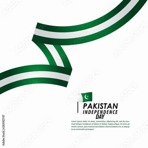 Pakistan Independence Day Celebration Vector Template Design Illustration