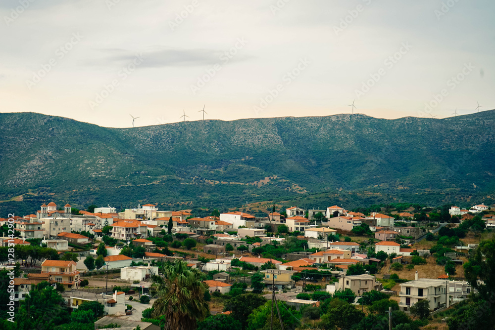 The entire village of Zakari in northern greece