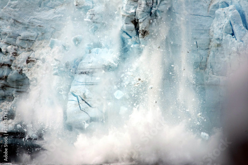 Photography Glacier calving