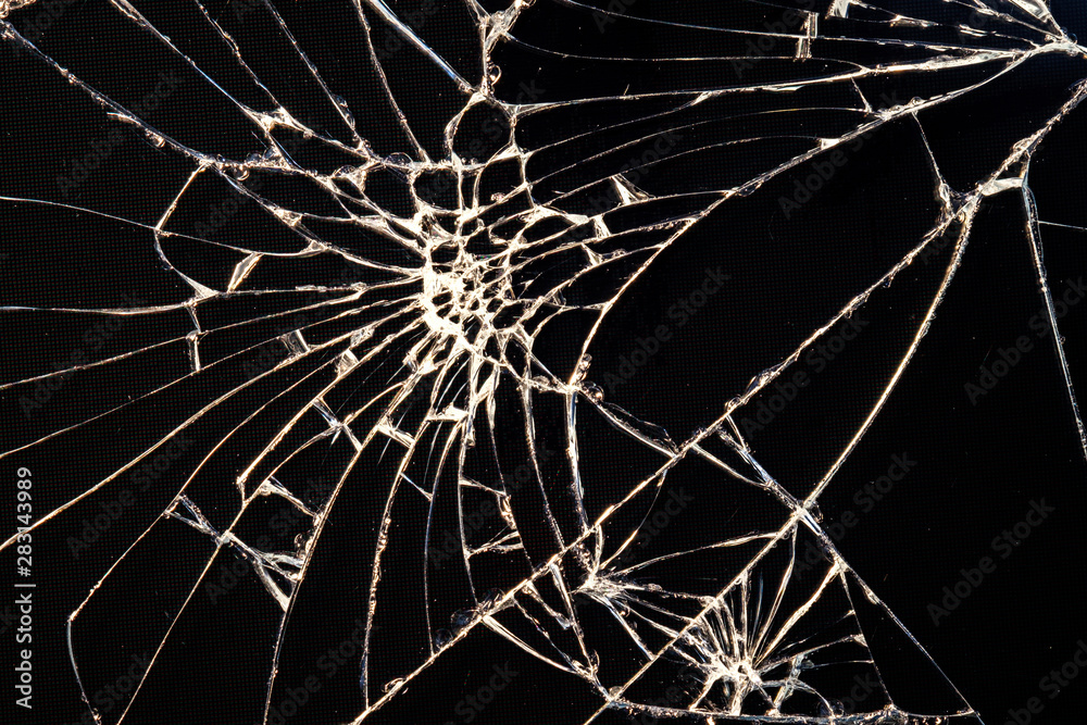 broken glass smartphone which can be seen cracks broken glass smartphone which can be seen cracks