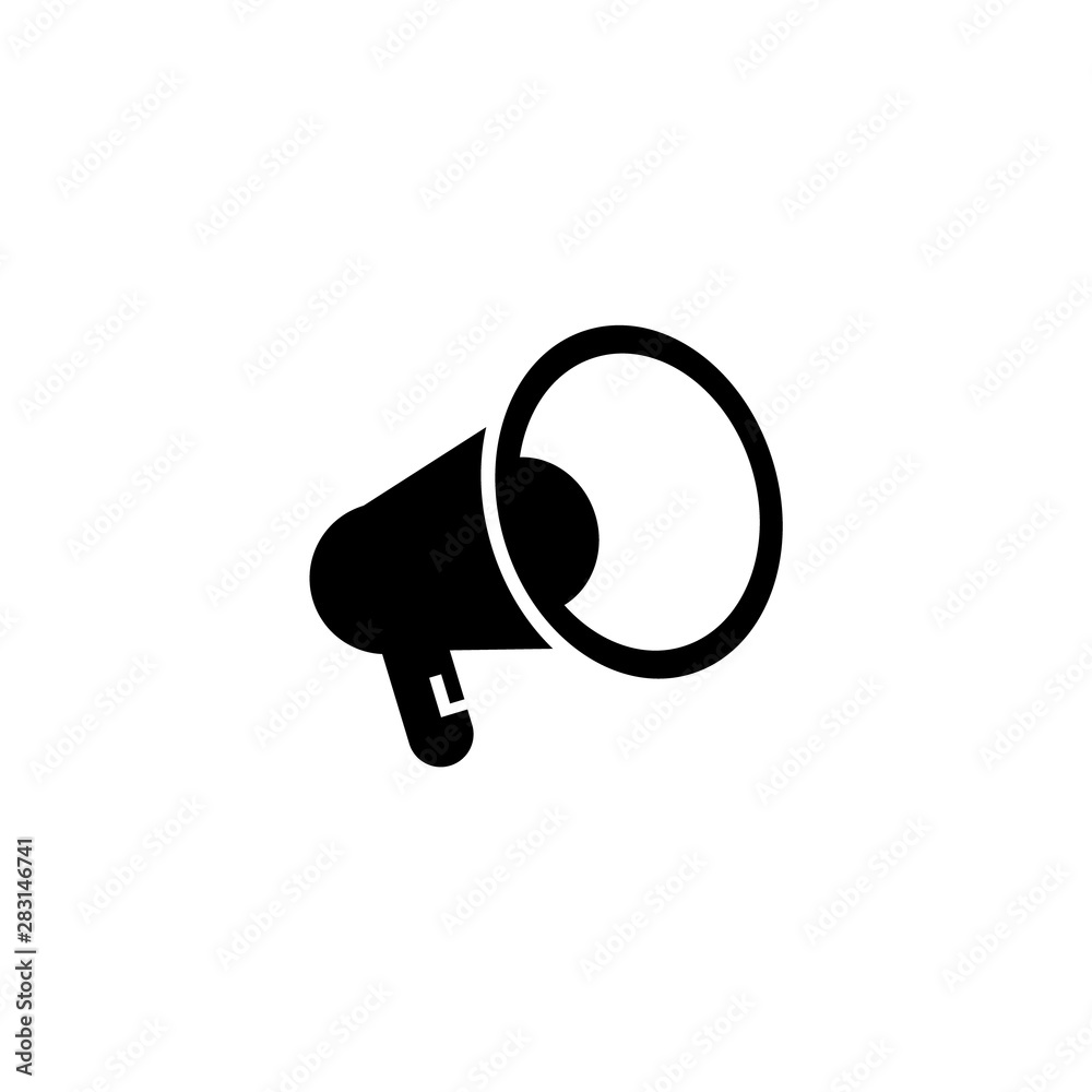 Loudspeaker icon isolated on white background. Loudspeaker icon isolated on white background.