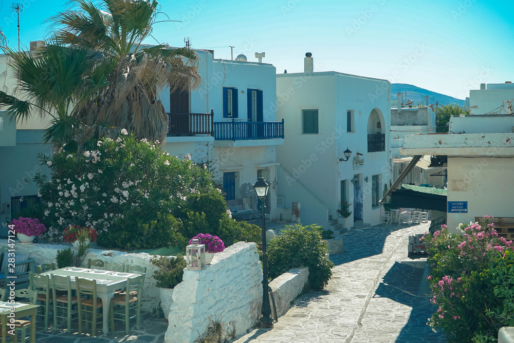 Fototapeta premium The main buildings of Paros island