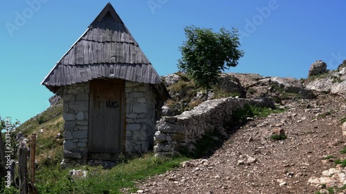 Rural building Lukomir village Bosnia and Herzegovina - (4K)