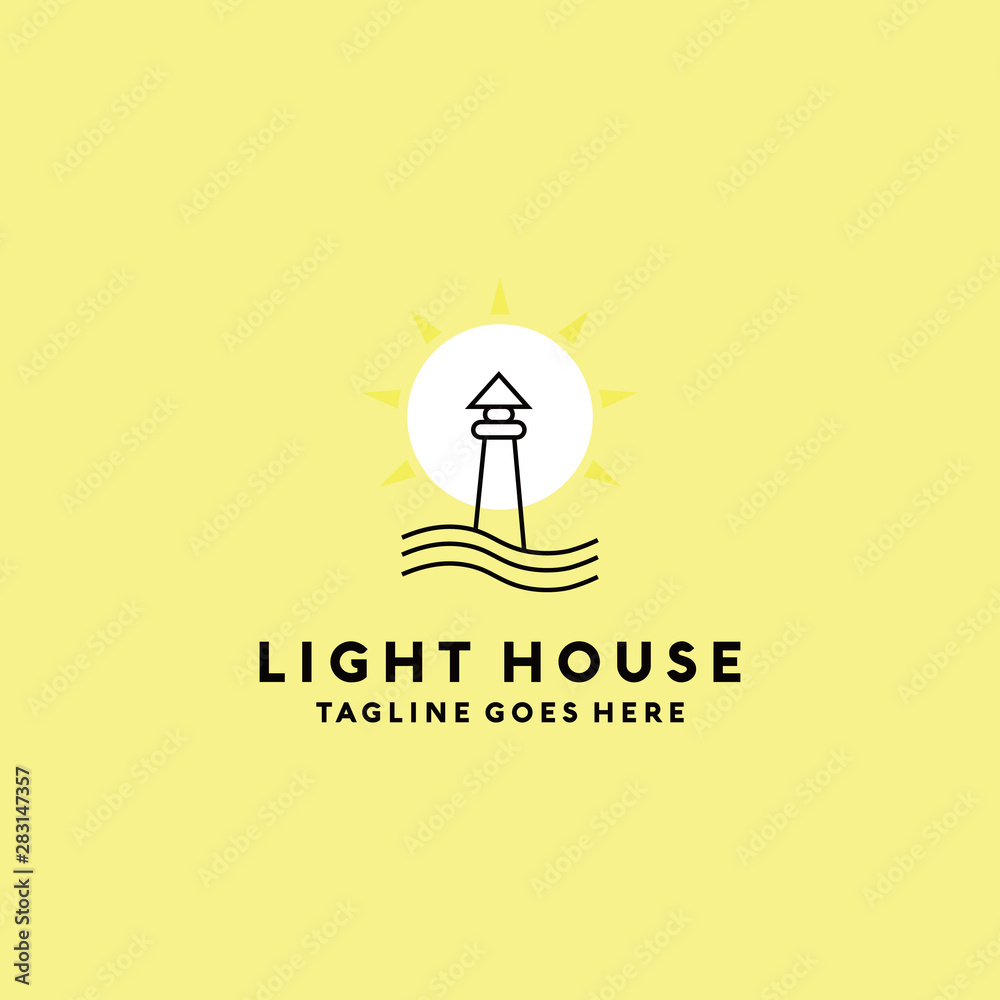 Light House Logo Vector Logo Design Template. Modern Line and Creative Icon. Building And Architecture Symbol. Light House Logo Vector Logo Design Template. Modern Line and Creative Icon. Building And Architecture Symbol.