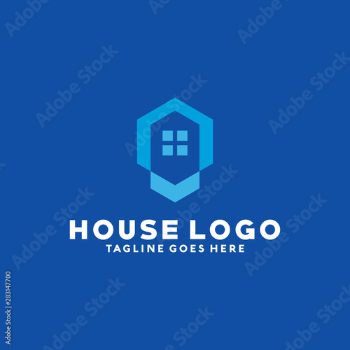 House Logo Vector Logo Design Template. Modern and  Geometric Icon. Home And Estate Symbol.