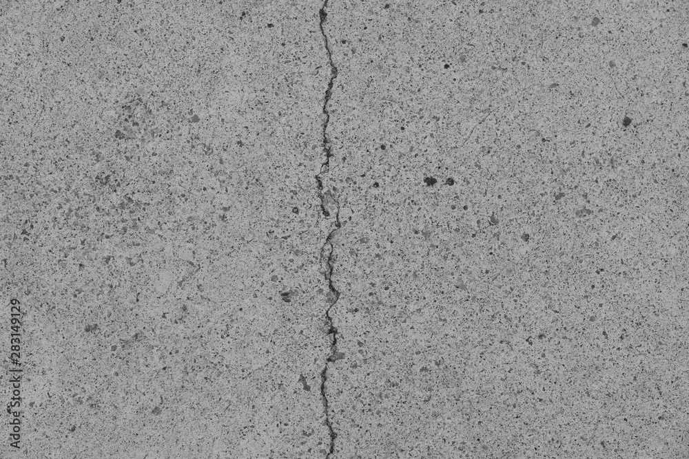 Crack on a concrete surface in Los Angeles for interior design. Crack on a concrete surface in Los Angeles for interior design.