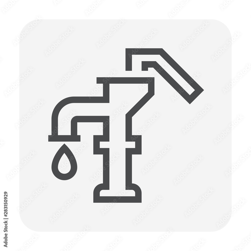 Fototapeta premium water pump icon