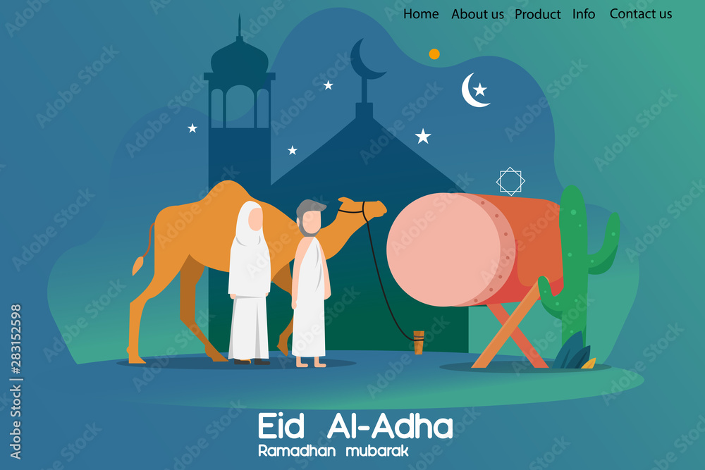 Islamic design for Hajj and Eid al-Adha