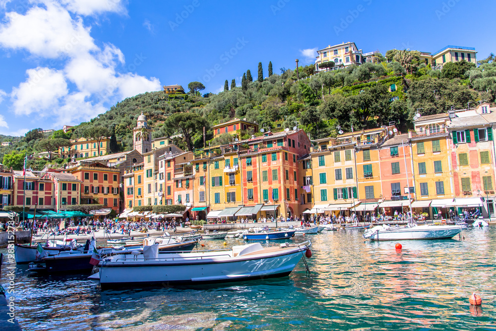 Portofino, an Italian famous holiday resort.