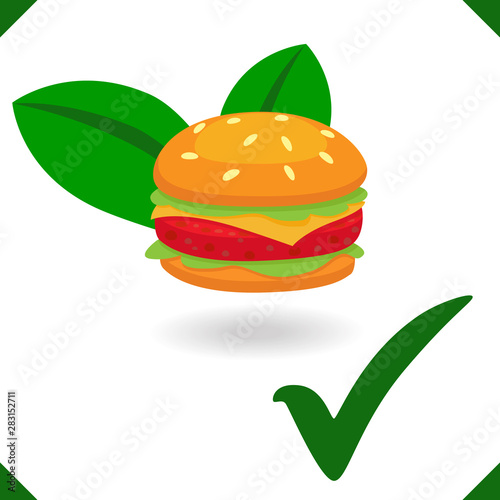 Plant based Meat with hamburger