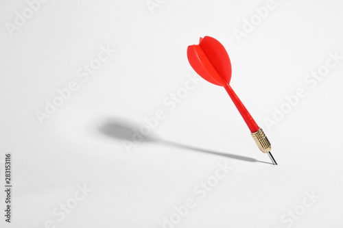 Red dart arrow for game on white background
