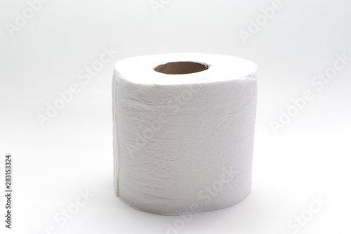 a white tissue on white background.