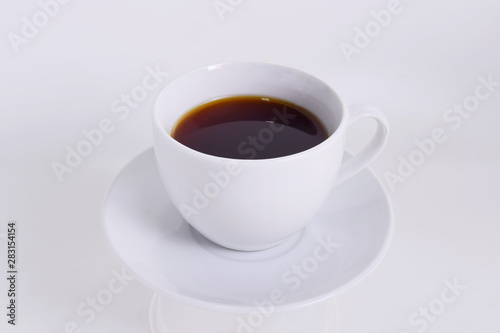Black Coffee isolated on white background