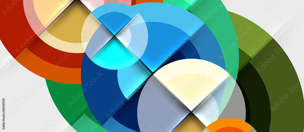 Geometric design abstract background - circles Geometric design abstract background - circles