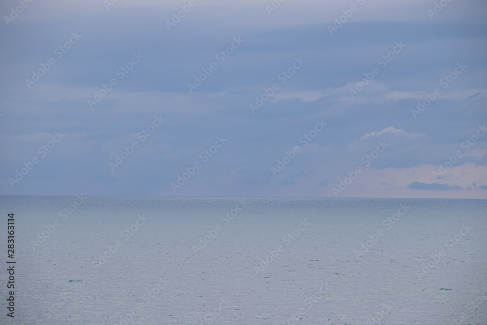 Sea in cloudy weather. Calm sea. View of the sea from a height. Anapa district. The vastness of Russia. Black Sea . Summer landscape sea and sky Sea in cloudy weather. Calm sea. View of the sea from a height. Anapa district. The vastness of Russia. Black Sea . Summer landscape sea and sky