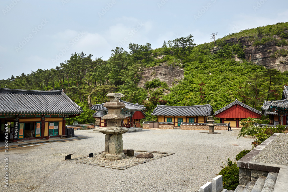 Unjusa Temple has many Buddhas and is famous temple in Korea. Unjusa Temple has many Buddhas and is famous temple in Korea.