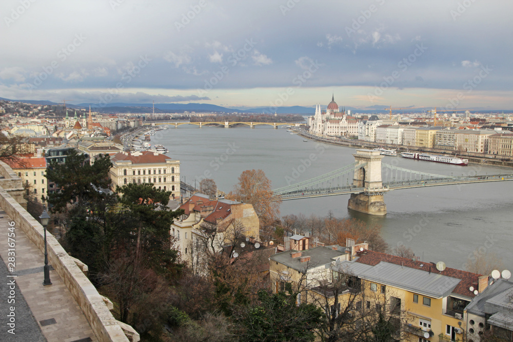 Szechenyi Chain Bridgem Budapest, Hungary