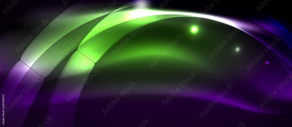 Neon light waves Neon light waves