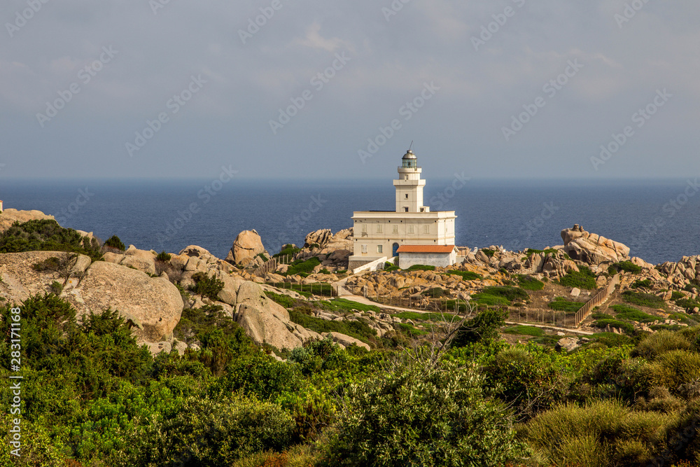 Capo Testa lighthouse in Santa Teresa di Gallura, Sardinia