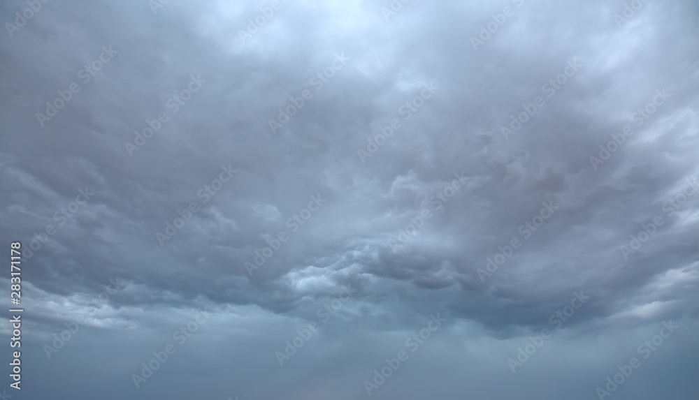 Dark storm clouds background in the sky
