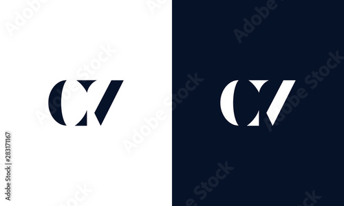 Abstract letter logo. This logo icon incorporate with abstract shape in the creative way.