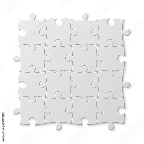 Set puzzle pieces. Texture mosaic background.