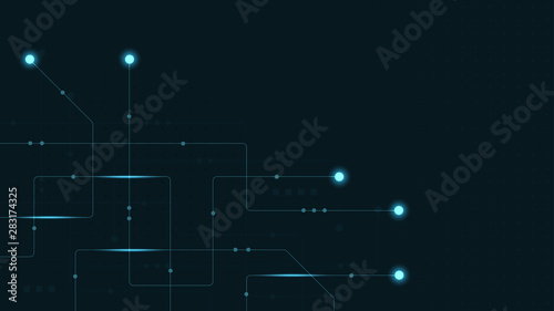 Abstract geometric connect lines and dots.Simple technology graphic background.Illustration Vector design Network and Connection concept.