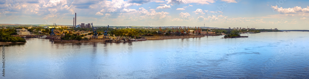 panoramic view over the Ruse city panoramic view over the Ruse city