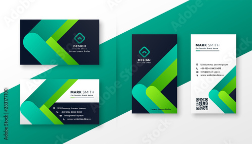 modern corporate business card template set