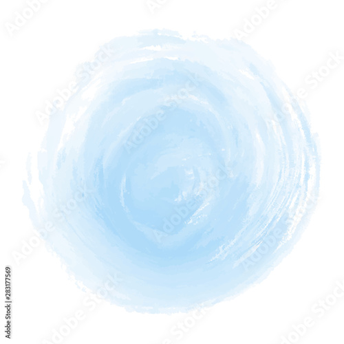 Abstract blue watercolor on white background