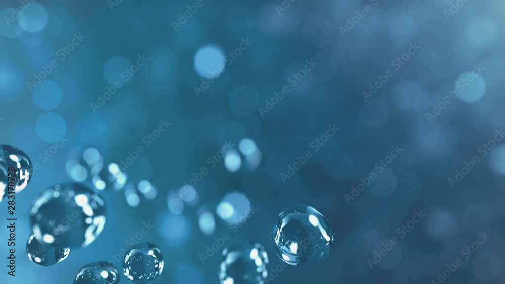 Bubbles going up in slow motion in 4K Bubbles going up in slow motion in 4K