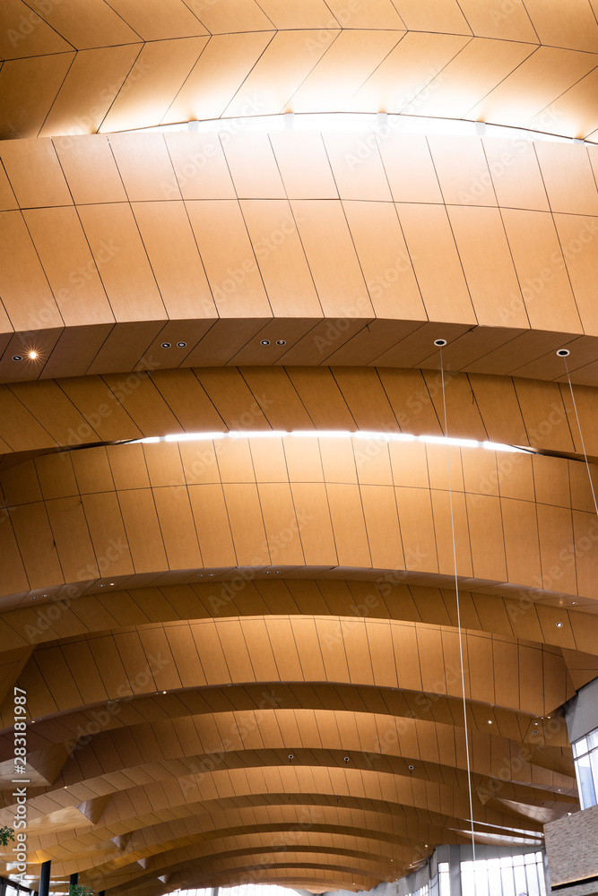 Fototapeta premium The curved part of the roof is the floor.