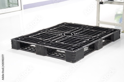 plastic pallet in the electronic factory