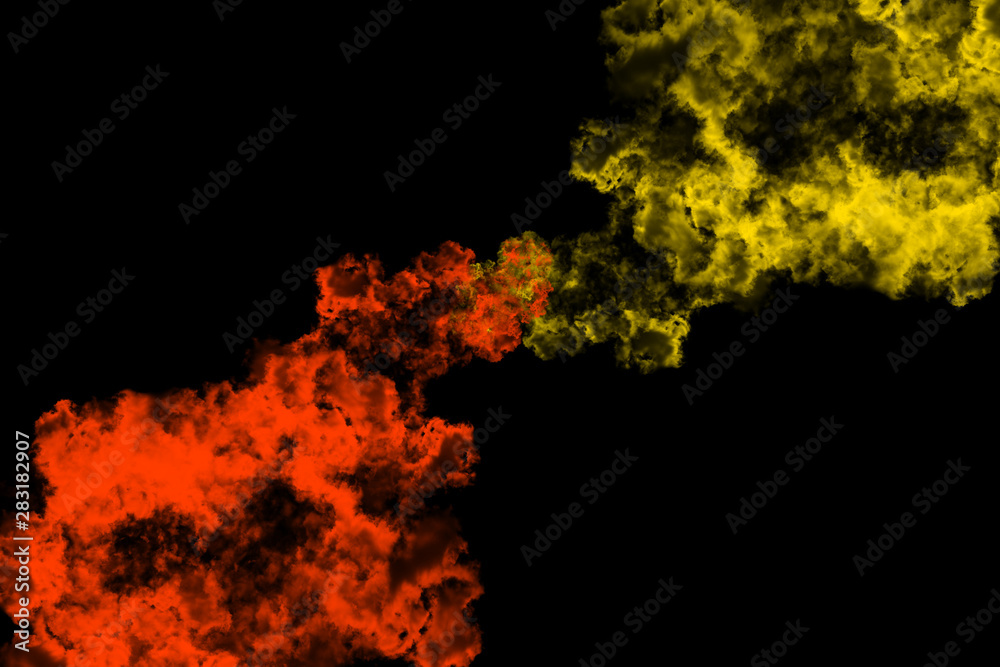 abstract colored dust explosion on a black background.abstract powder splatted background. abstract colored dust explosion on a black background.abstract powder splatted background.