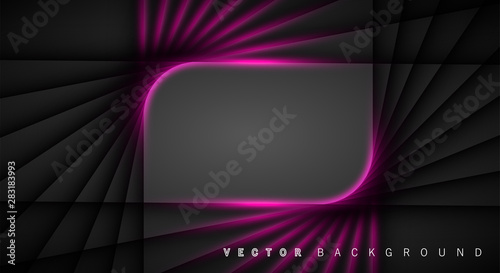 Pink light line shadow dark grey luxury background © artnoy