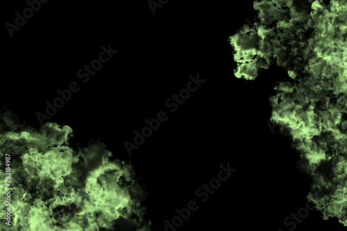 abstract colored dust explosion on a black background.abstract powder splatted background.