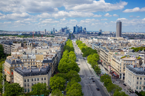 View from Arc de Triomphe, Paris, France © k_tatsiana