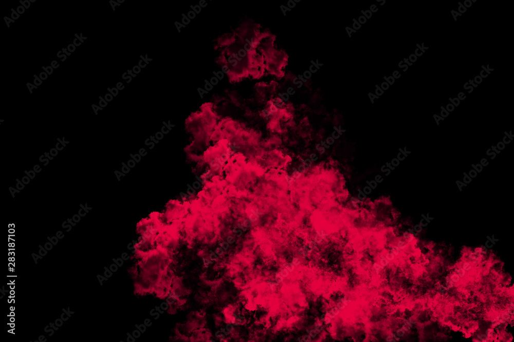 abstract colored dust explosion on a black background.abstract powder splatted background. abstract colored dust explosion on a black background.abstract powder splatted background.