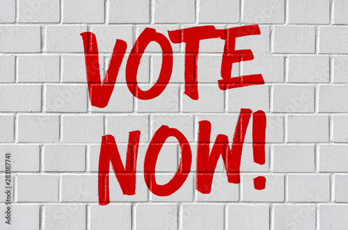 Graffiti on a brick wall - Vote now