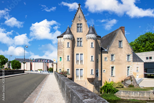 La Flèche. Le château des Carmes. Sarthe. Pays de la Loire