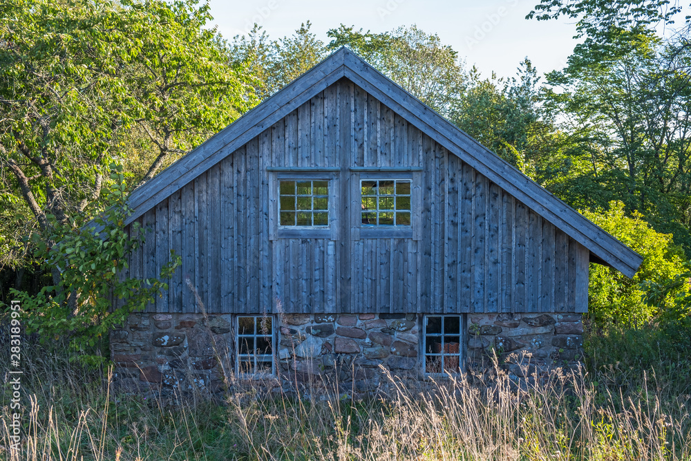 Abandoned barn in the forest Abandoned barn in the forest