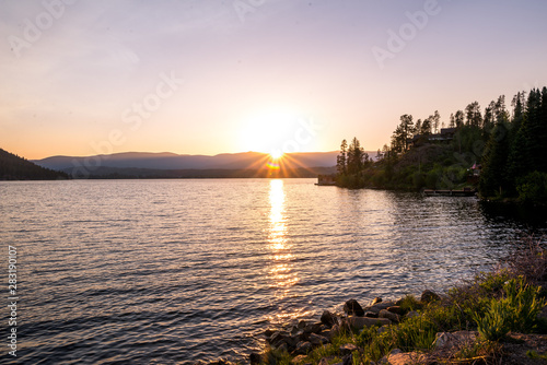 Lake at Sunset