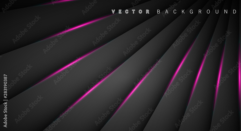 Pink light line shadow dark grey luxury background Pink light line shadow dark grey luxury background