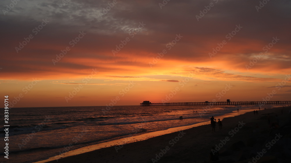 Awesome Sunset In Oceanside California