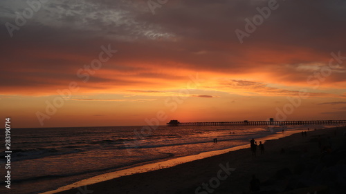 Awesome Sunset In Oceanside California