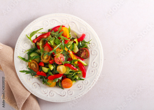 Fresh summer vegetable salad