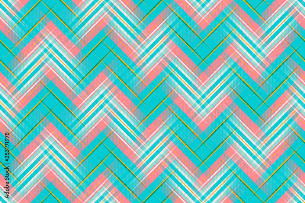 Tartan scotland seamless plaid pattern vector. Retro background fabric. Vintage check color square geometric texture.