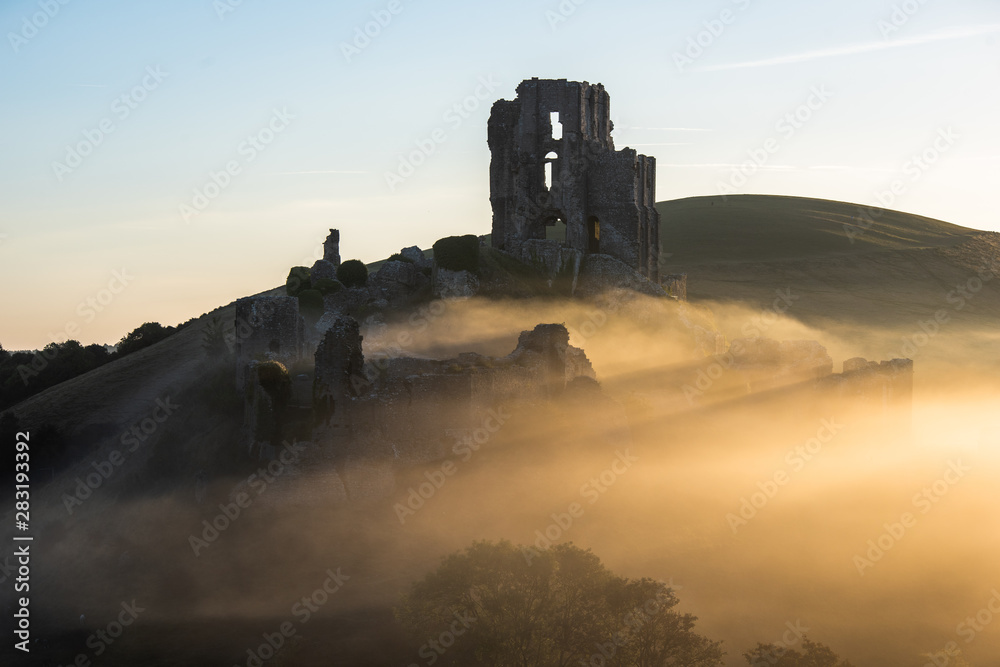 Mist surrounding a castle