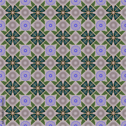 Abstract wedding seamless pattern